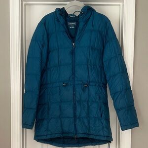 L.L. Bean Teal Puffer Coat